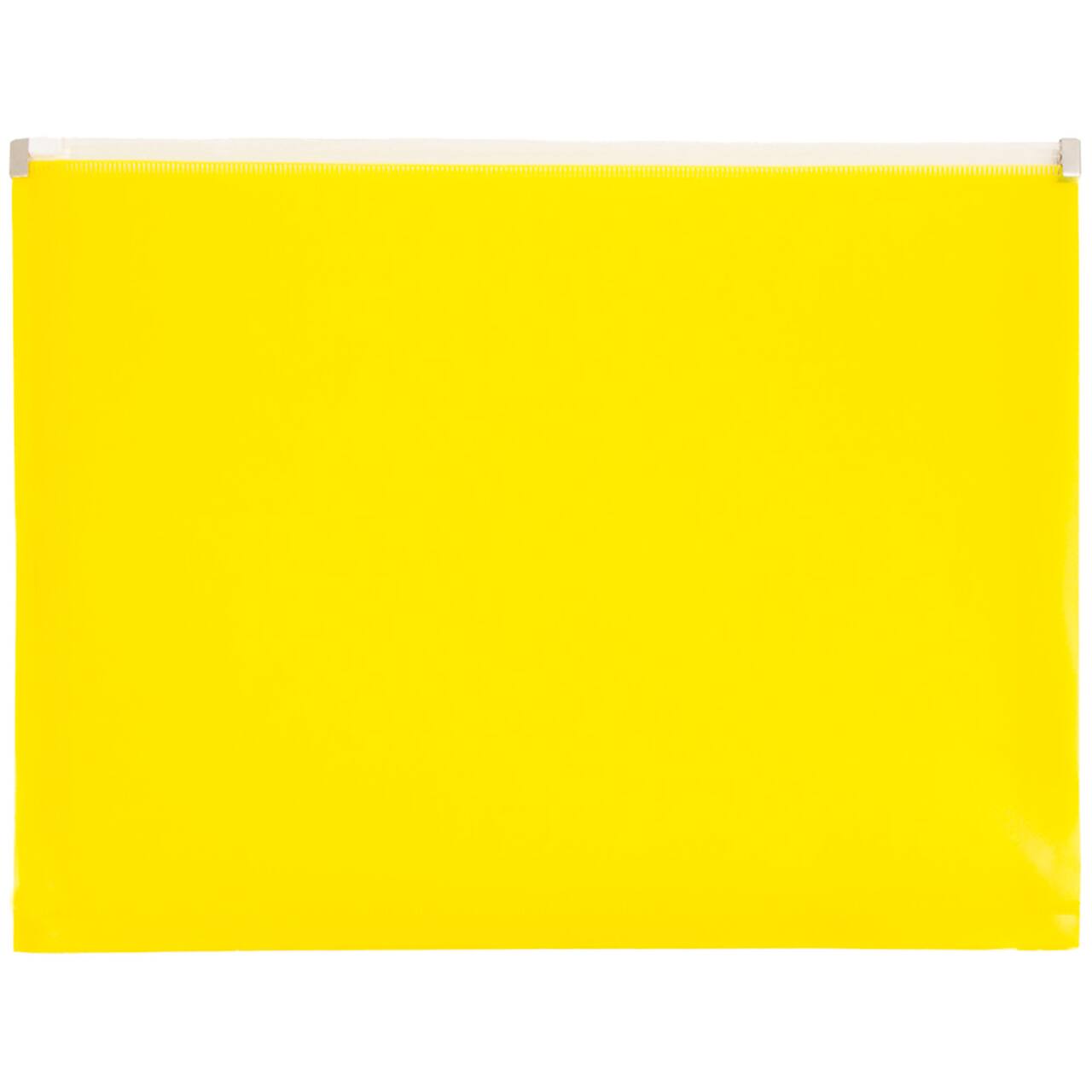 JAM Paper 9.75" x 13" Zip Closure Letter Booklet Plastic Envelopes, 12ct.